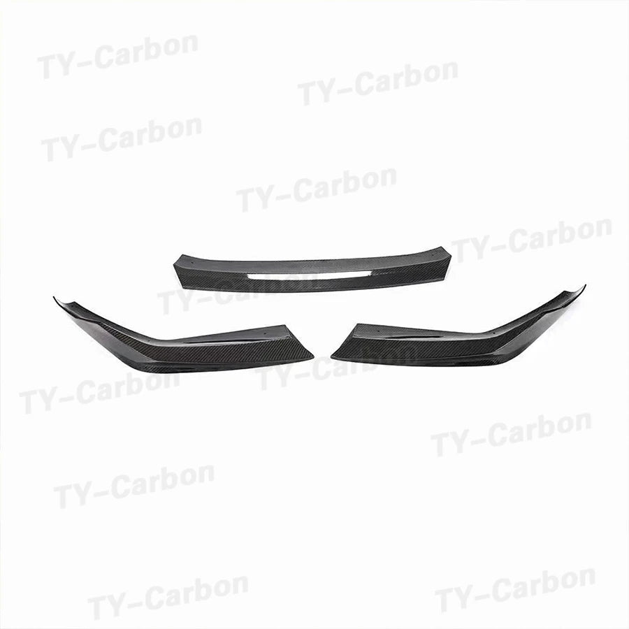 For BMW F90 Lci M5 G30 3PCS Set Real Carbon Fiber Front Lip
