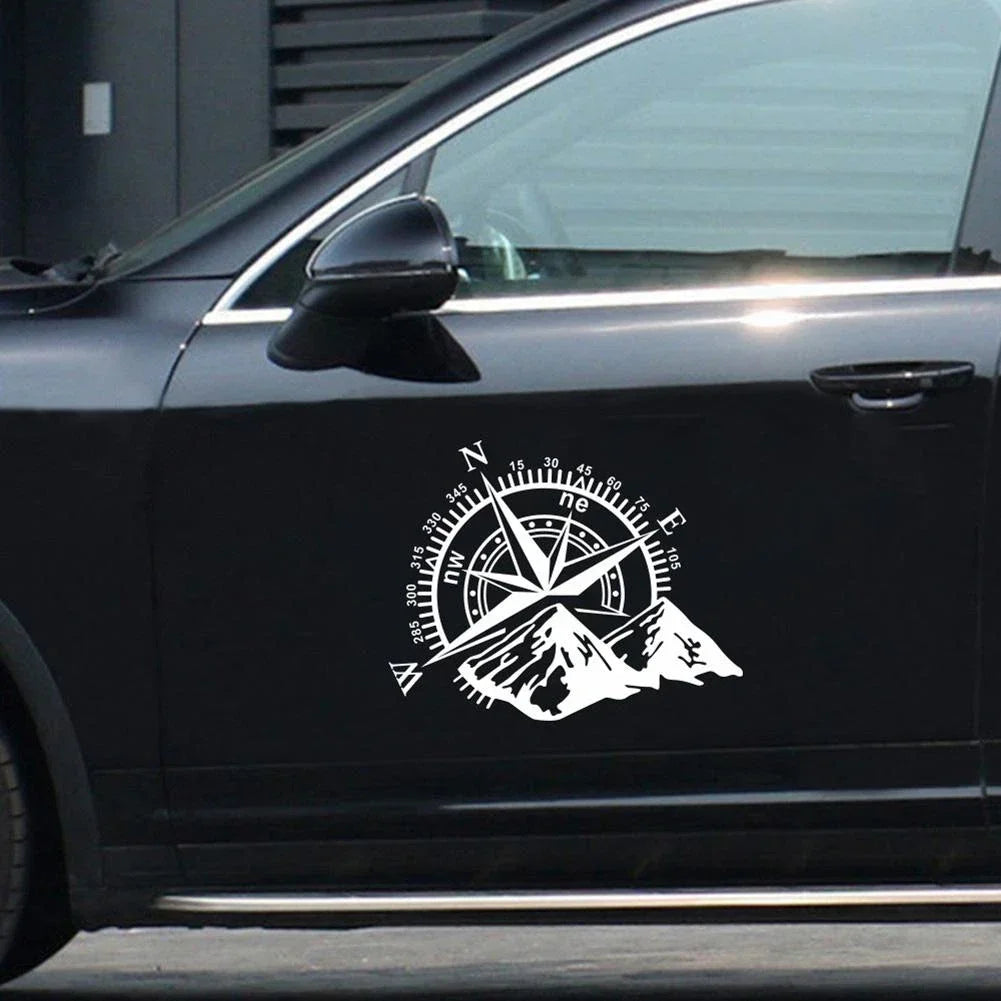 3D Sticker 4X4 Compass Rose Navigate Mountain Offroad Waterproof