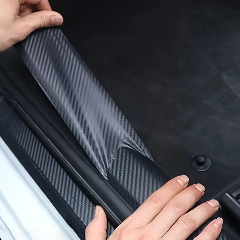 Meters Transparent Carbon Fiber Door Protector Sticker Anti