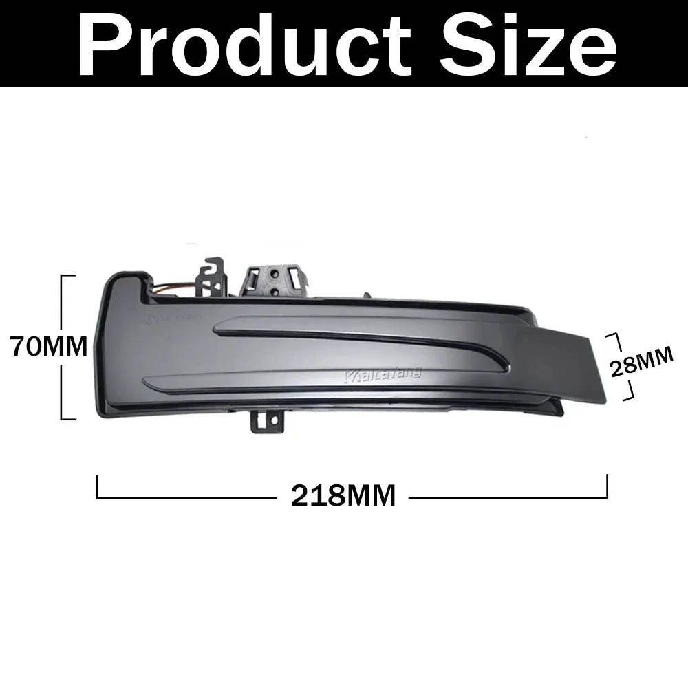 For Mercedes Benz W204 Cla A Dynamic Turn Signal Side Mirror