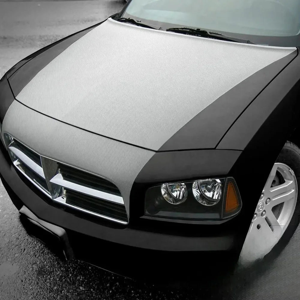 For Diy Automotive Interior Styling Decoration 3D Silver Carbon