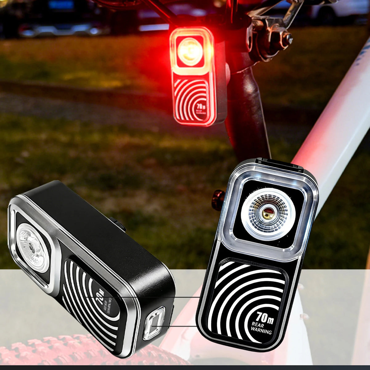 Radar Sensor Bicycle Taillight Wear Resist Brake Sensing