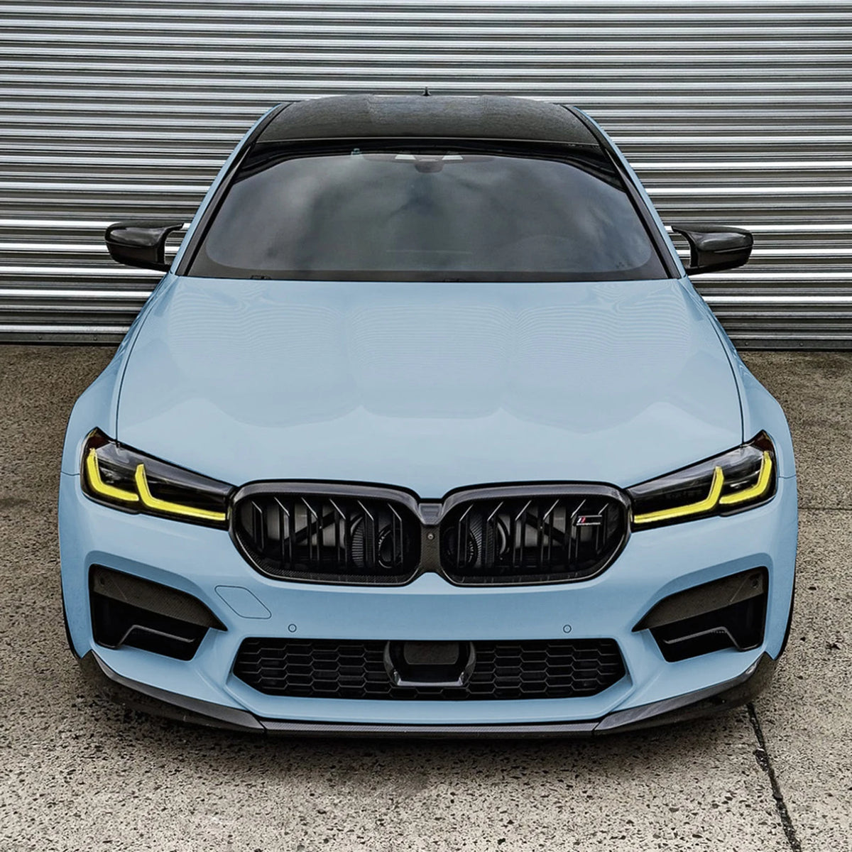 For BMW F90 M5 Lci 2021-2024 Front Bumper Spoiler Lip Carbon