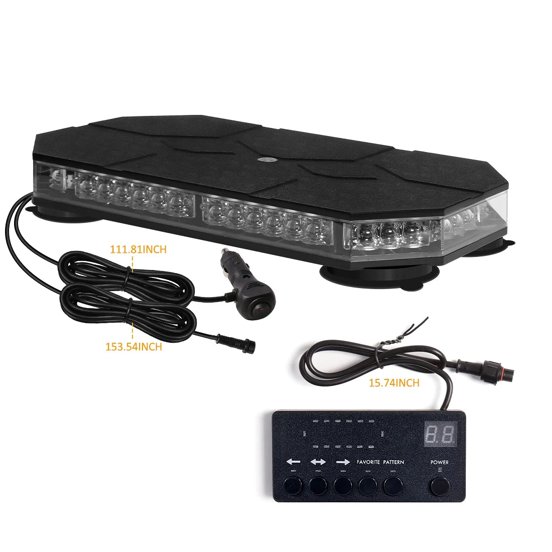 12V 24V Roof Strobe Warning Safety Magnetic Mount Smart