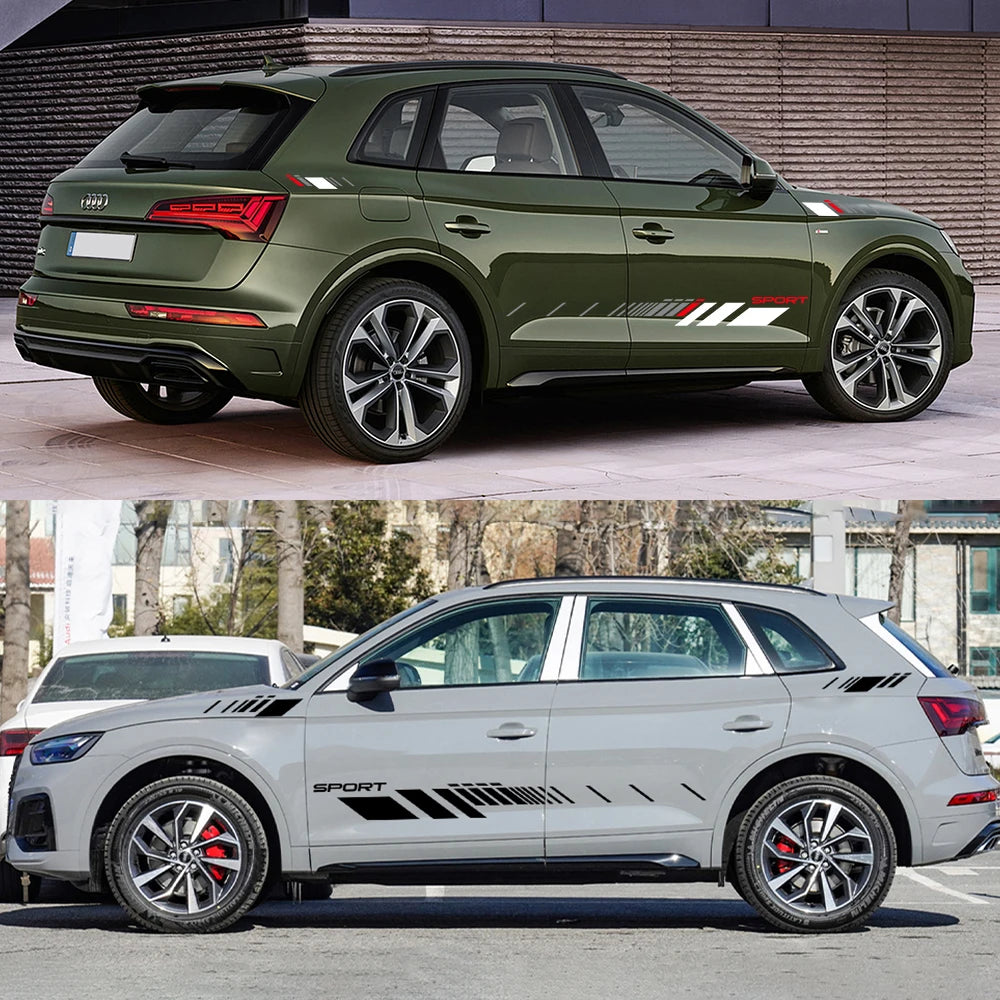 For Audi Q5 Fy B9 8R Graphics Side Door Sticker Sport Trims