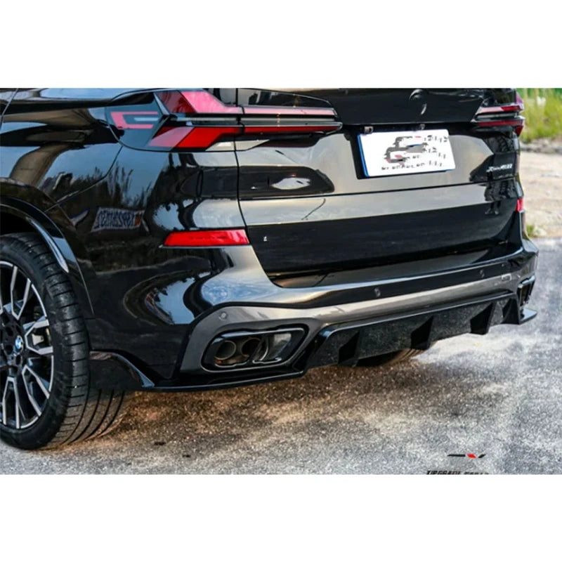 For BMW X5 G05 2018-2025 Bright Black Rear Bumper Diffuser