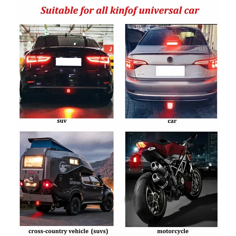 F1 Brake Pilot Taillights 12V 15LED Rear Tail Flash