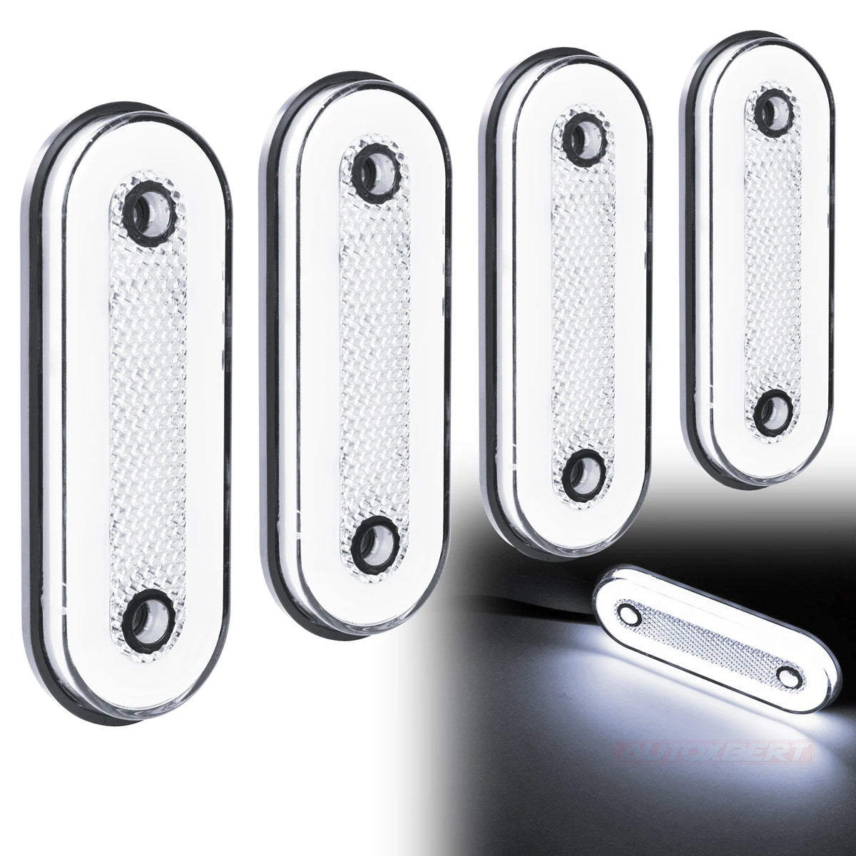 4PCS Side Marker Oval Position Reverse Signal Indicator Warning