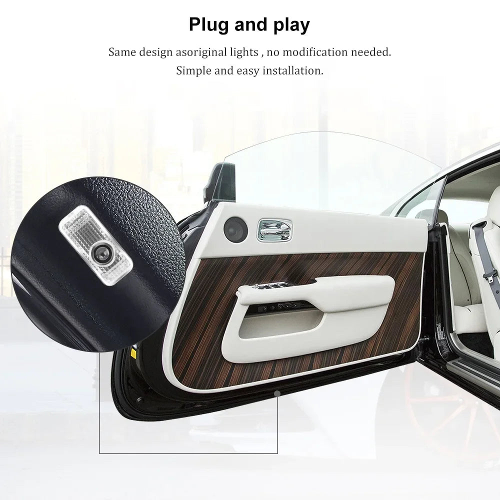 For Abt A6 RS6 S5 S4 2PCS Door Welcome Logo Courtesy Projector