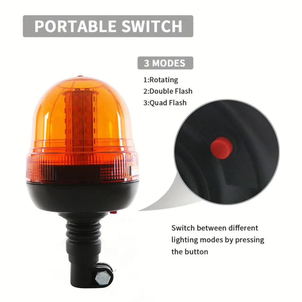 For J-Deer Rotating Flash Strobe Lamp Beacon Warning Signal