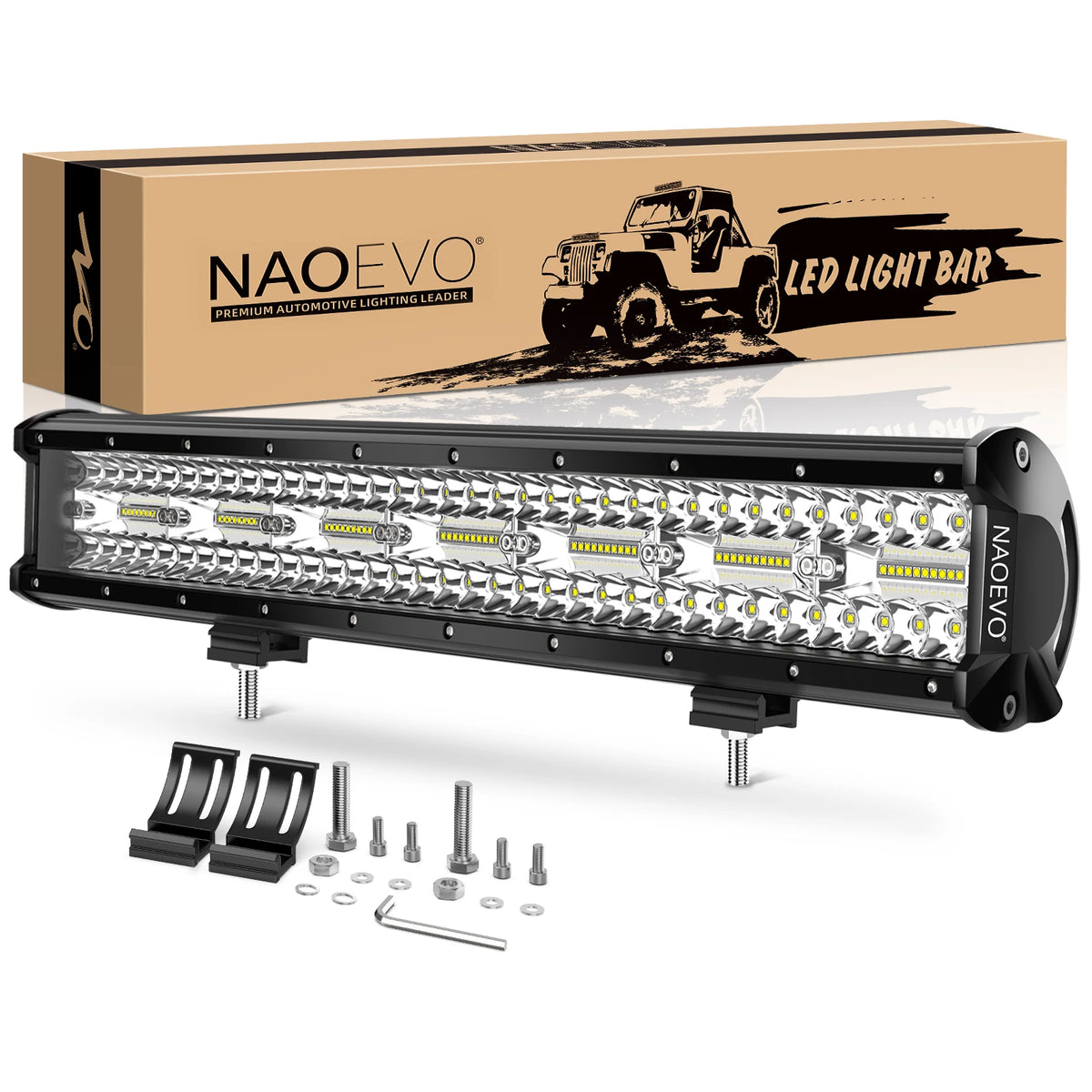 20inch Bar Naoevo 420W Flood Spot Combo Beam Driving
