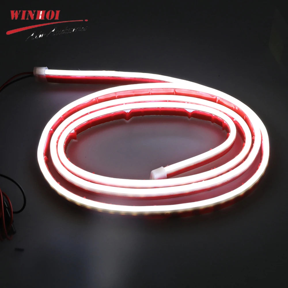 Dynamic Hood Strip Exterior Flexible Daytime Running Engine Cover