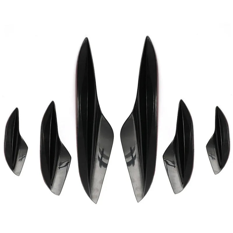 For BMW E90 E92 E93 M3 2005 2012 Front Bumper Canards Fins