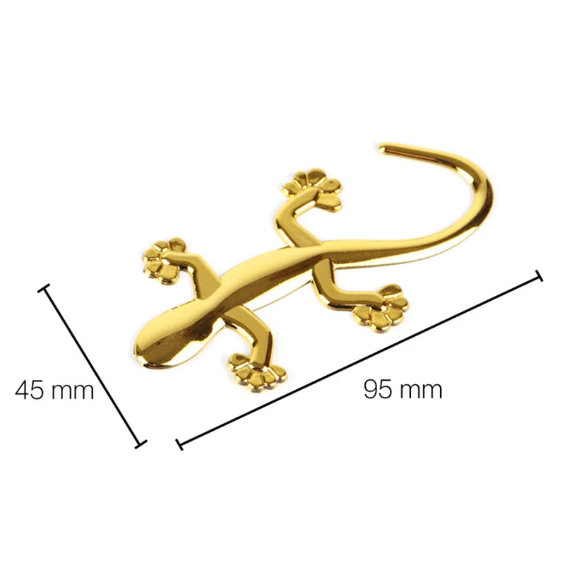 2PCS Gecko Lizard Sticker Motorcycle 3D Decal Waterproof