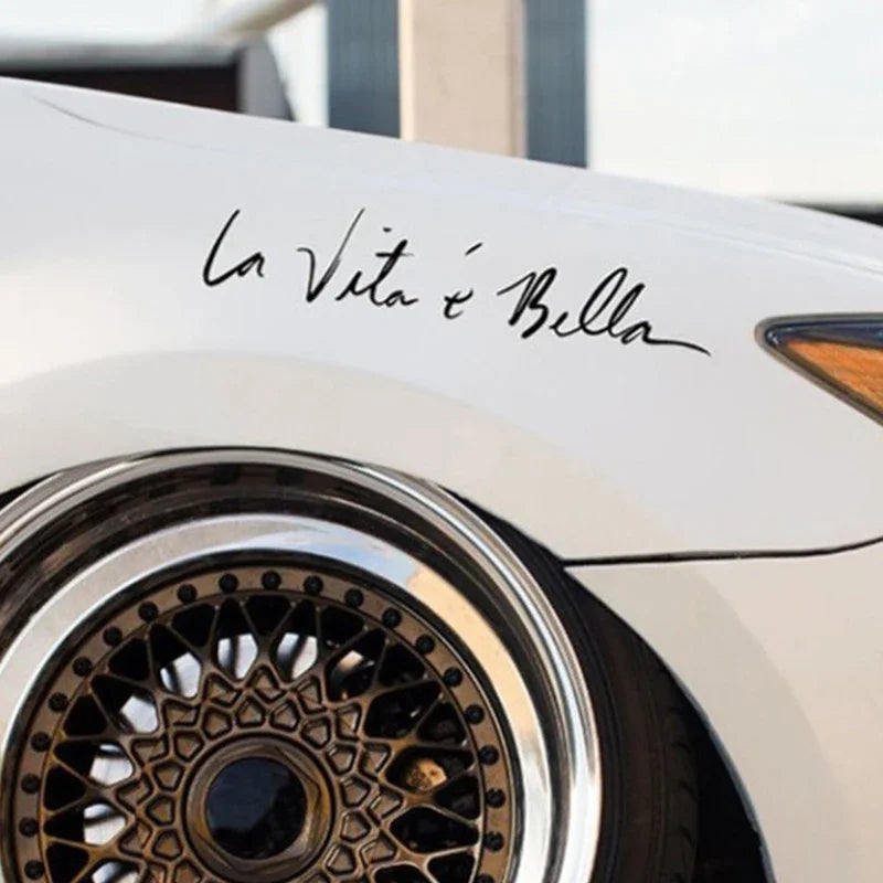 Sticker La Vita E Bella Beautiful Life Cool Vinyl