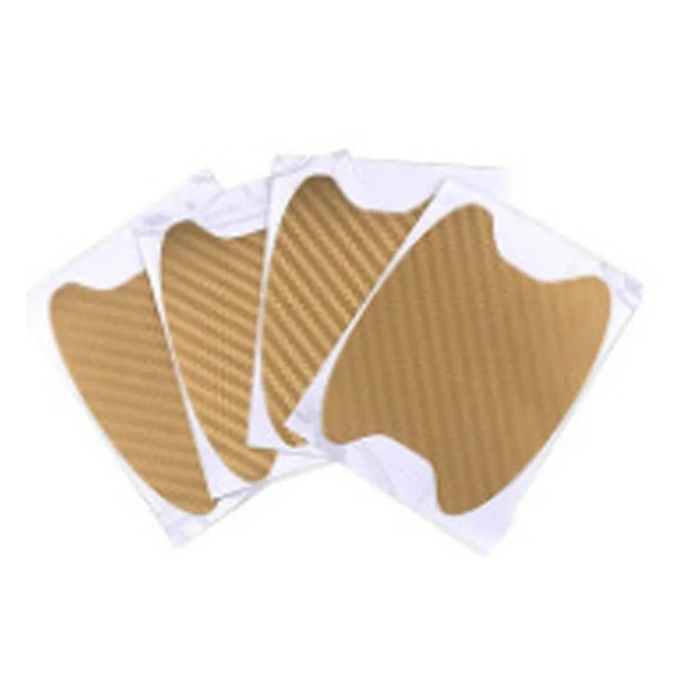 4PCS Door Handle Sticker Carbon Fiber Anti Scratch Protector