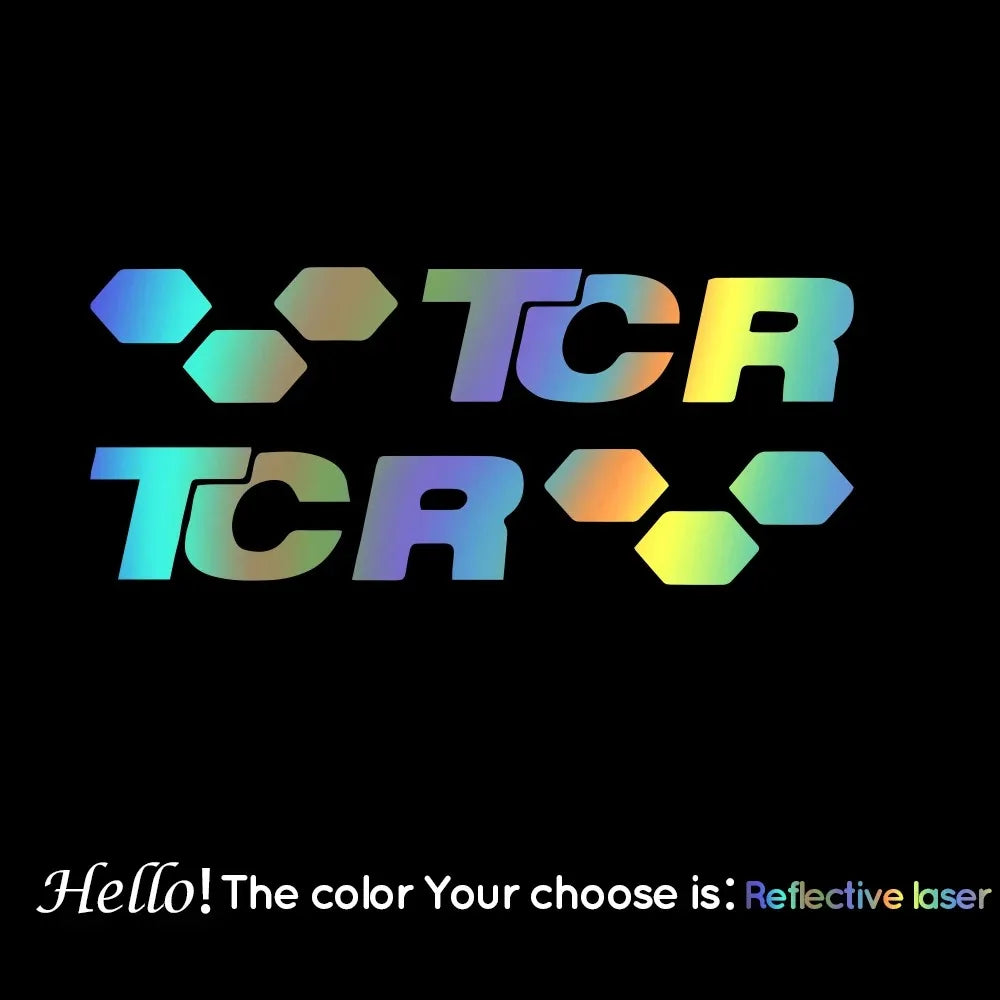 Tcr Left Right Vinyl Tuning Sticker Side Decor Decal