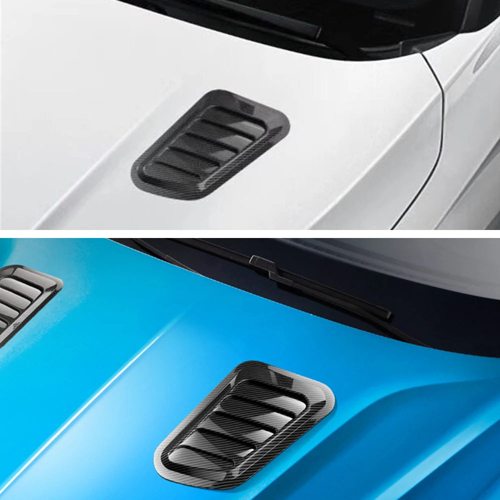 2PCS Hood Tuning Stickers Air Intake Scoop Bonnet Vent