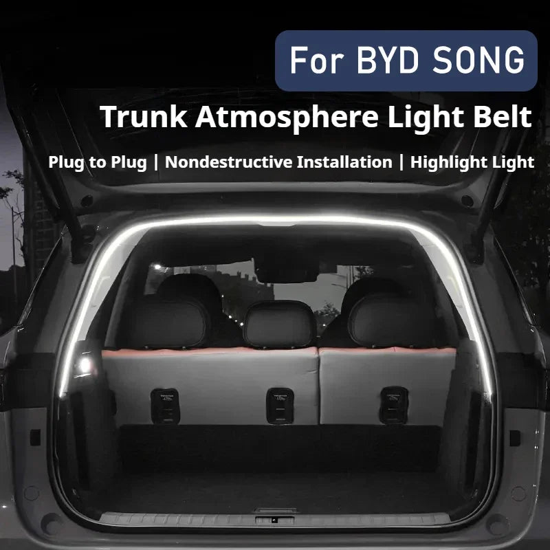 For BYD Song Auto Interior Accessories Rear Trunk Bar Strips