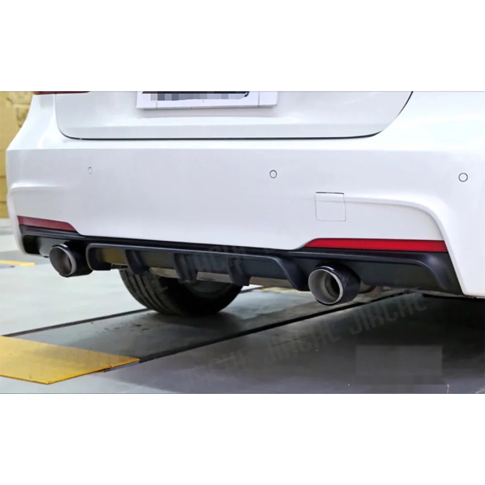 For BMW 3 Series F30 M ABS Carbon Look Rear Diffuser Bumper