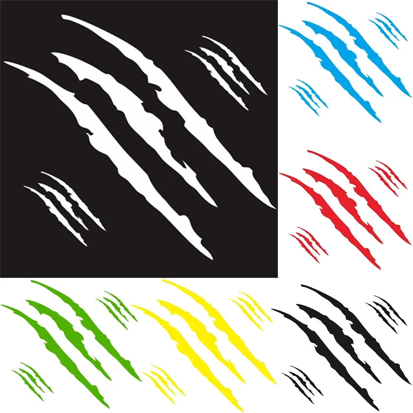 Claw Marks Sticker Vinyl Headlight Hood Decals Body Stickers