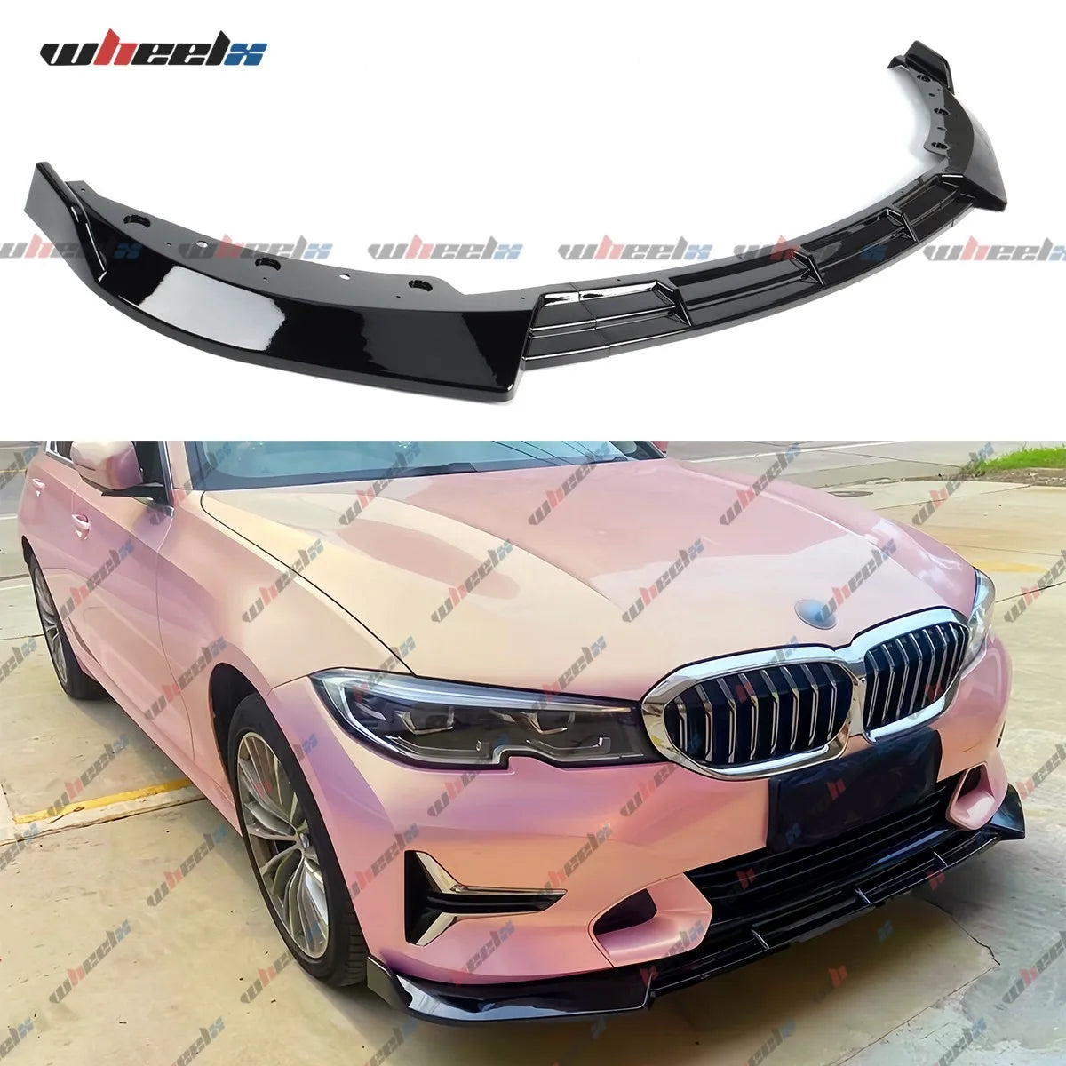 For BMW G20 Base 2019-2022 V Front Bumper Lip Duckbill Spoiler