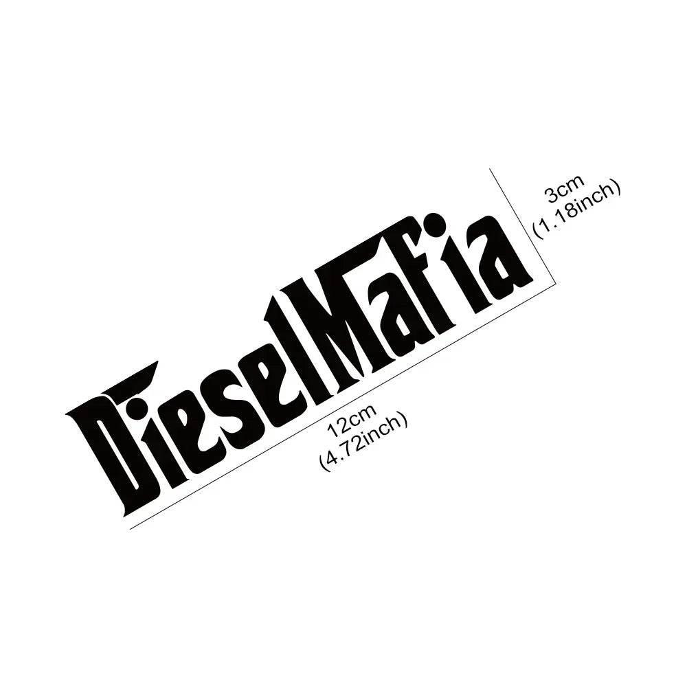 For Window Bumper Door Side Sticker Creative Diesel Mafia Decor
