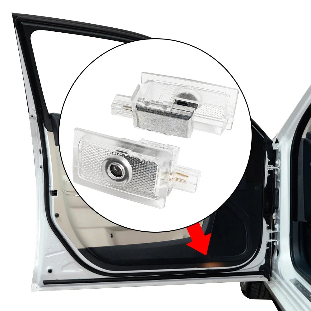 For Chrysler 200 300 300C Sebring 2PCS Door Warning Courtesy