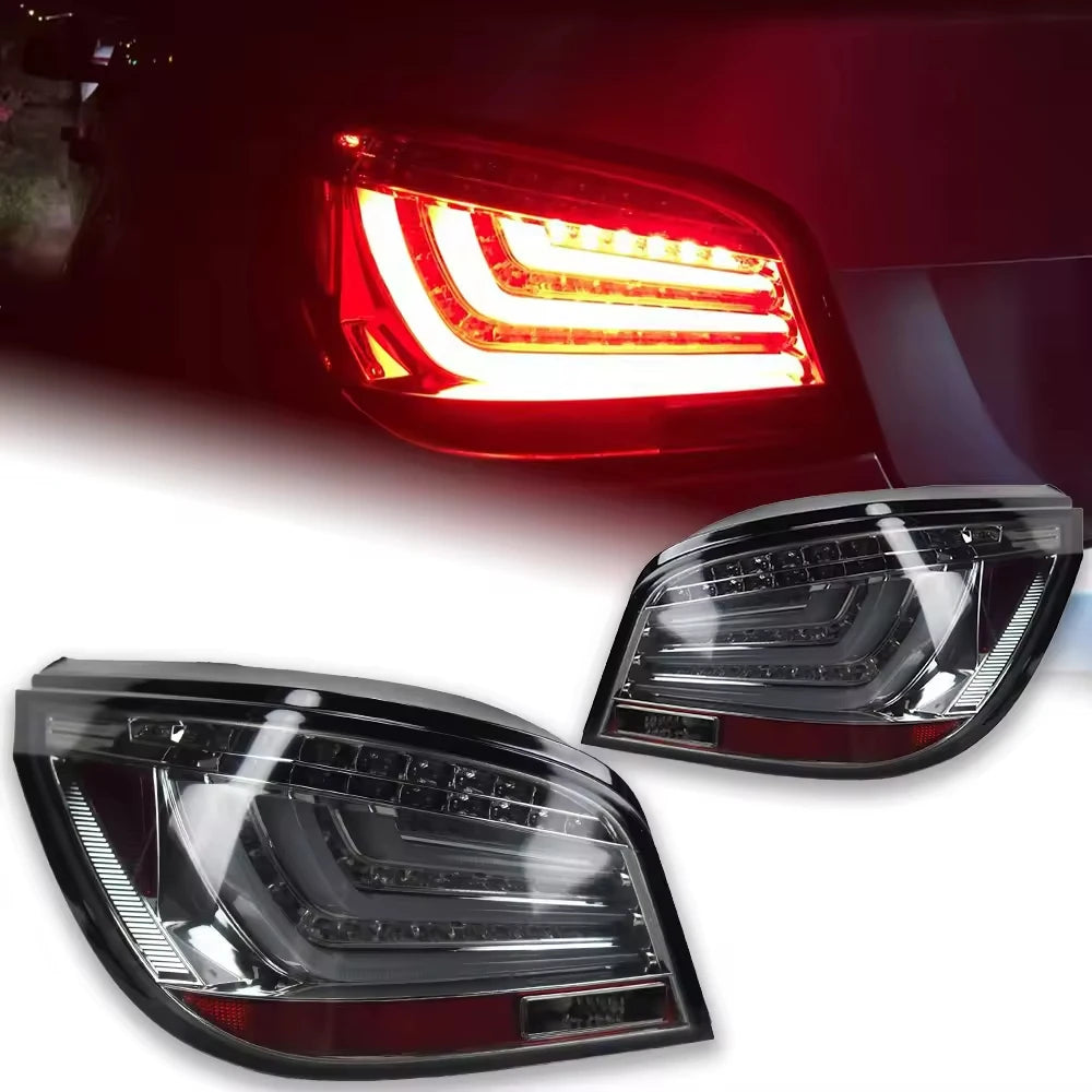 For BMW E60 LED Tail Light 2003-2009 523I 525I 530I Smoke Red