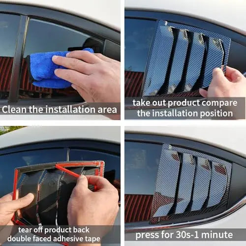 For Mazda 3 Axela 2014-2018 Rear Louver Window Side Shutter