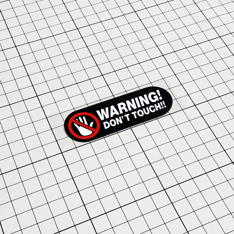 For Vans,Motorcycle Lap Warning Don T Touch Sticker Reflective