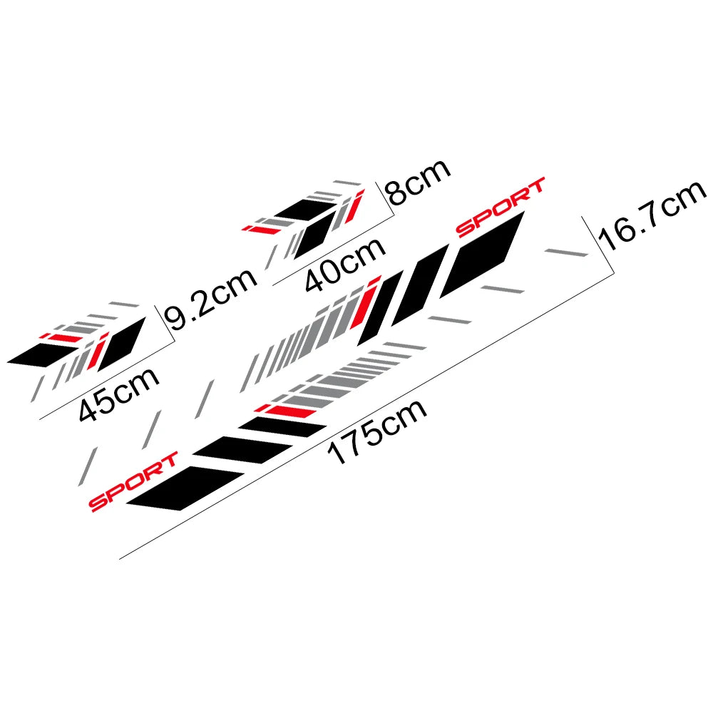 For Audi Q5 Fy B9 8R Graphics Side Door Sticker Sport Trims