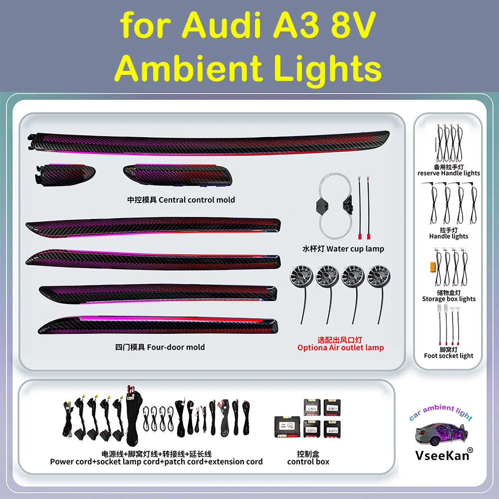 For Audi A3 8V Ambient Lights Welcome Inquire Get Prices