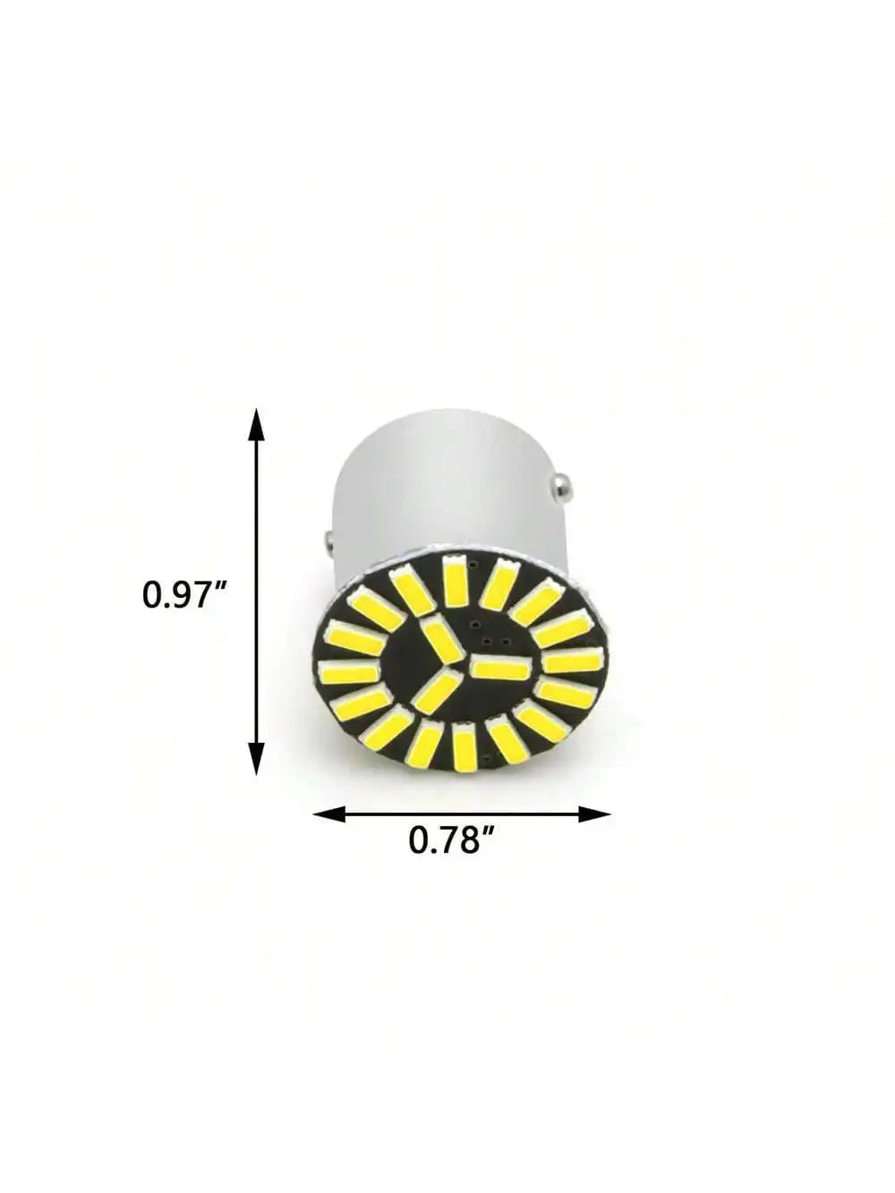 2PCS White Yellow Red 1157 18SMD Turn Signal Brake