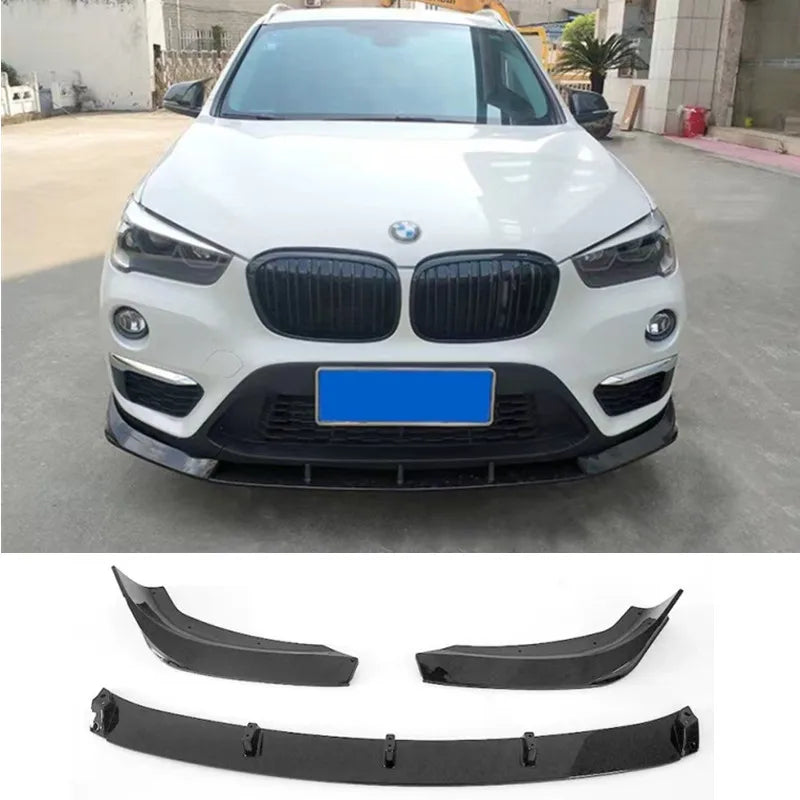For 2016-2022 Bwm X1 F48 F49 3PCS Set Front Bumper Lip Chin