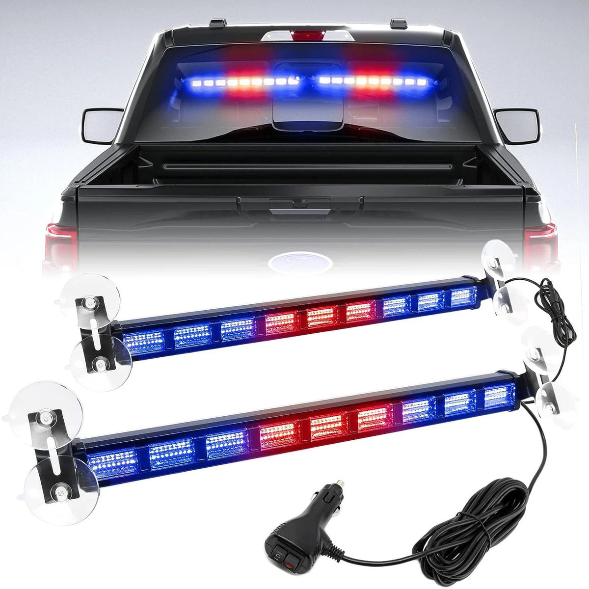 2IN1 12-24v Warning Auxiliary Lighting Function Dual Color