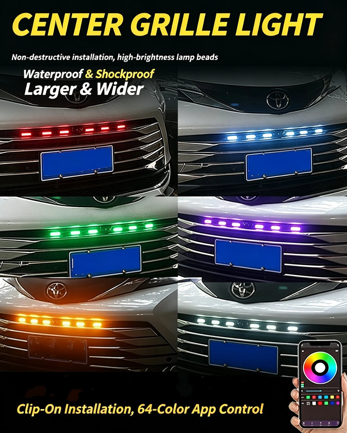For Land Rover LR3 18 LED Grill Upgrade Grille Amber Lighting