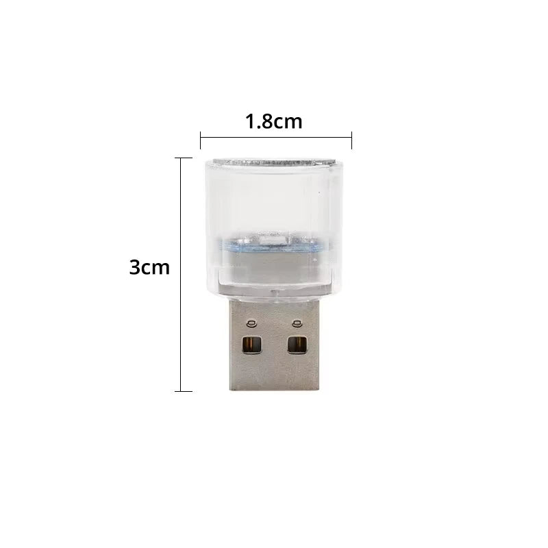 Interior MINI USB Atmosphere Emergency Lighting Colorful