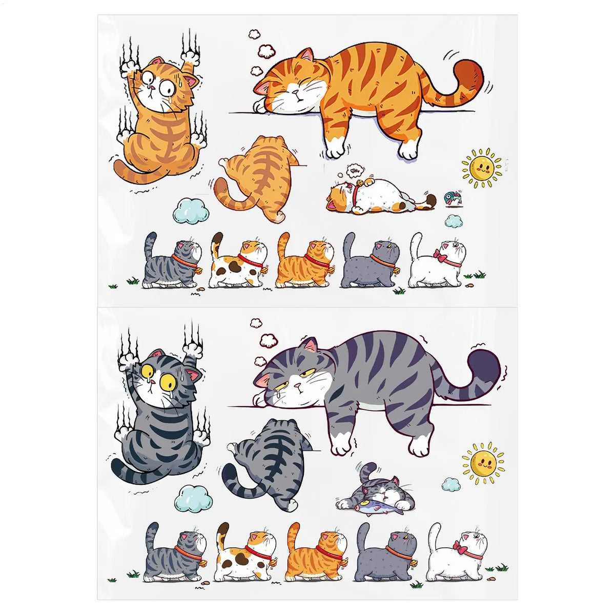 Cat Scratch Sticker Cute self-adhesive Stickers Funny Bumper