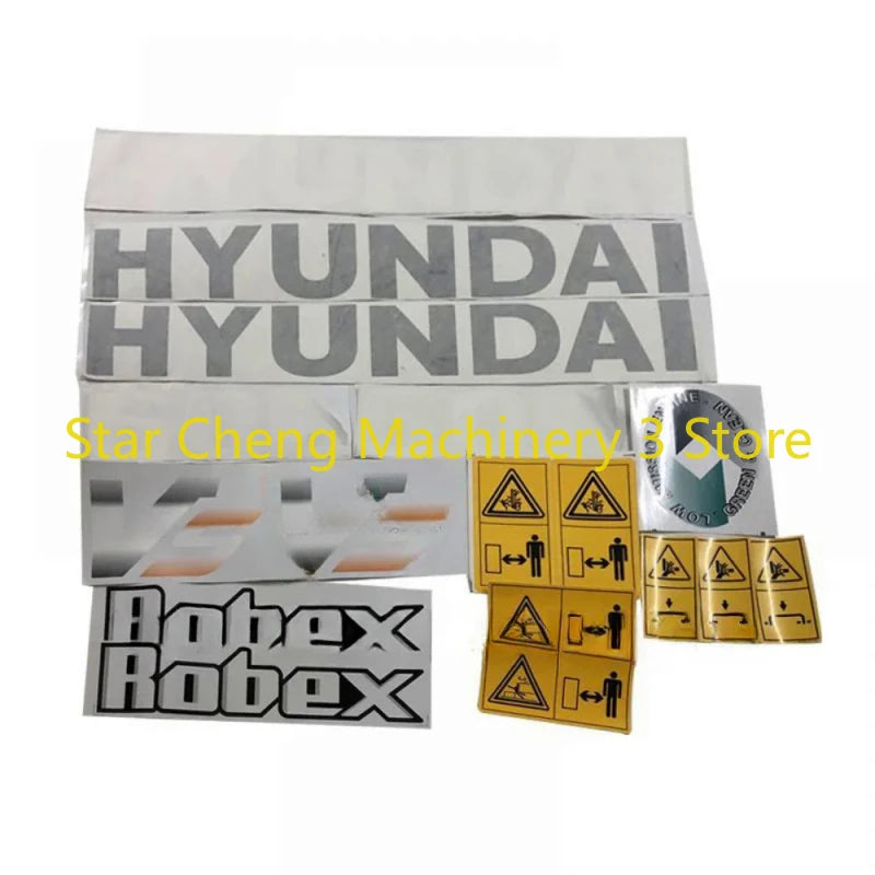 For Hyundais 60 75 110 130 Set Excavator Decal Stickers 150 215