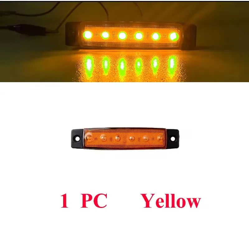 1PC 12v-24v Truck Trailer Side Marker Indicators Signal Brake