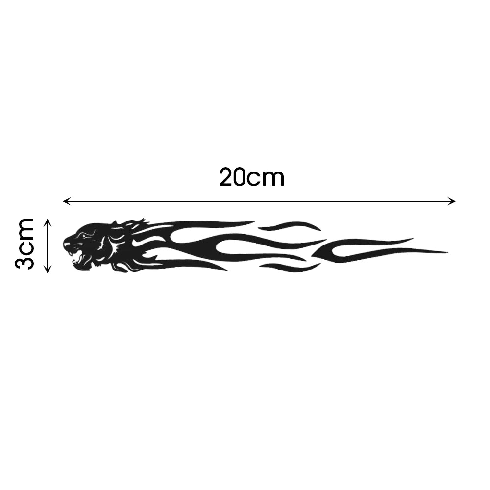 Tiger Flame Body Stickers Reflective self-adhesive Motorcycle