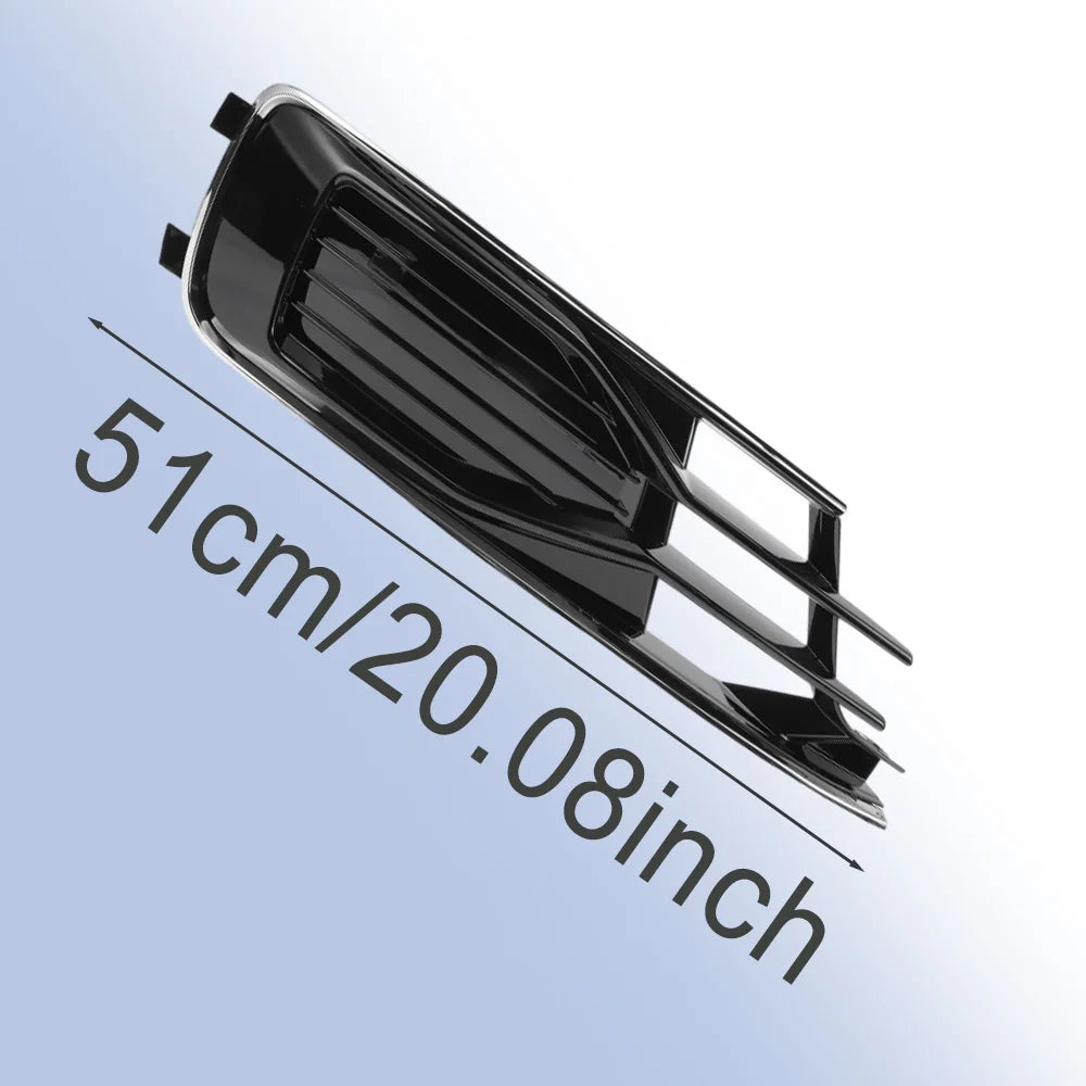 For Audi A6 C7 Sedan 2016 Front Bumper Fog Grilles Grille Cover