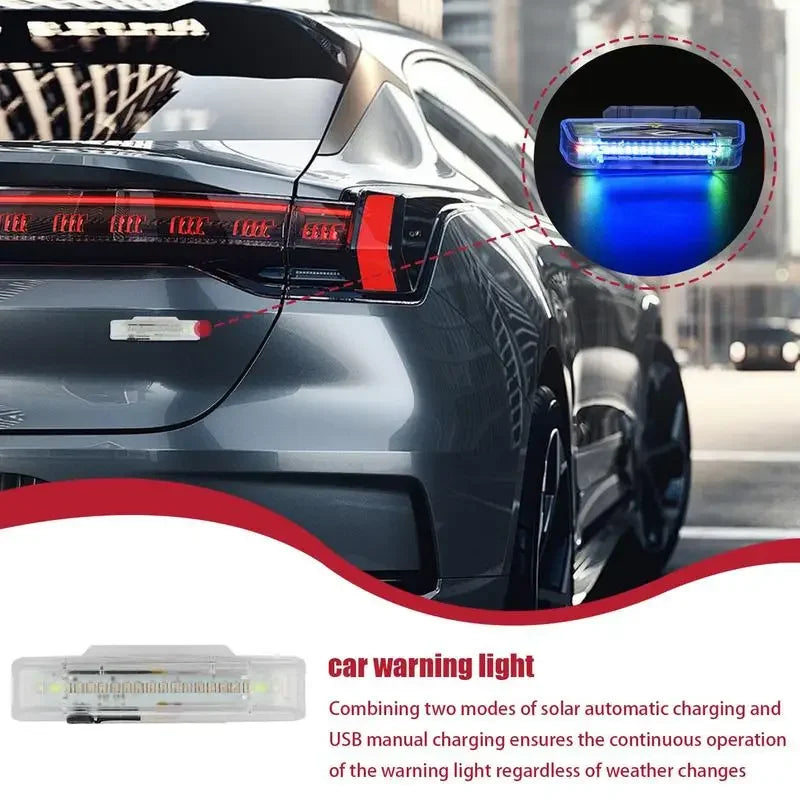 Solar Strobe Tail Warning Flash Waterproof Anti Collision Trucks