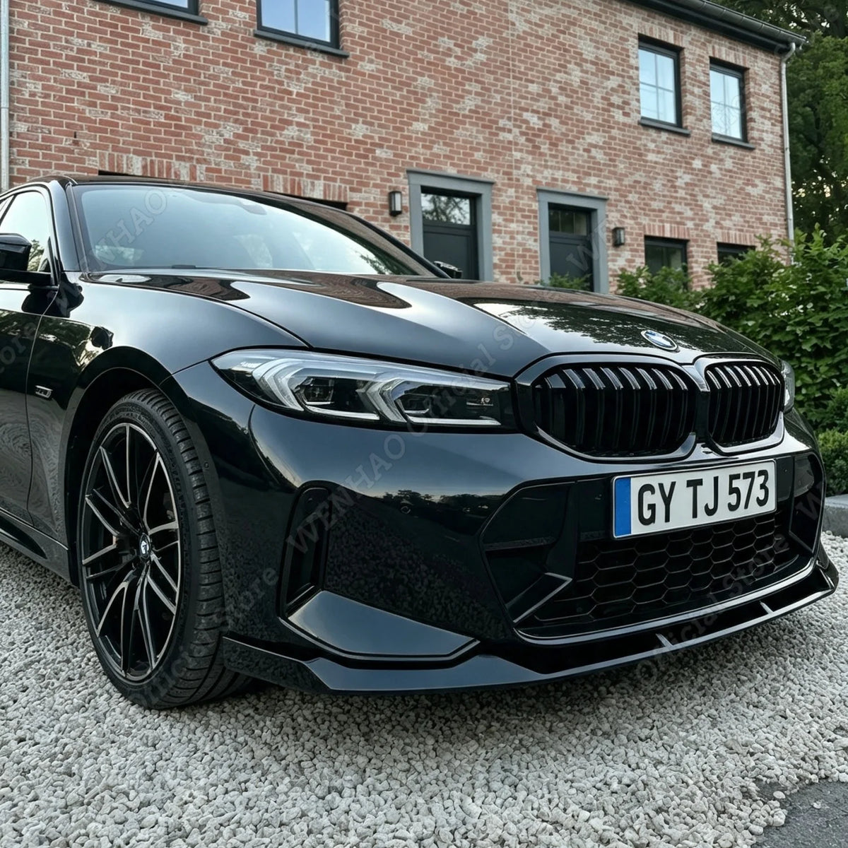 For BMW 3 Series G20 G21 2PCS M Performance Front Bumper Lip