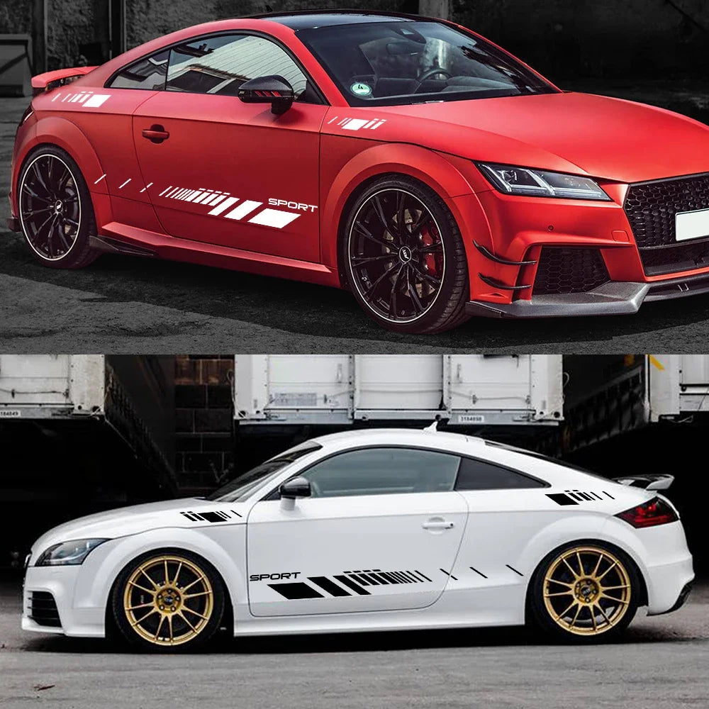 For Audi Tt 8N MK1 MK2 2PCS Lot Stripe Side Stripes Both Body