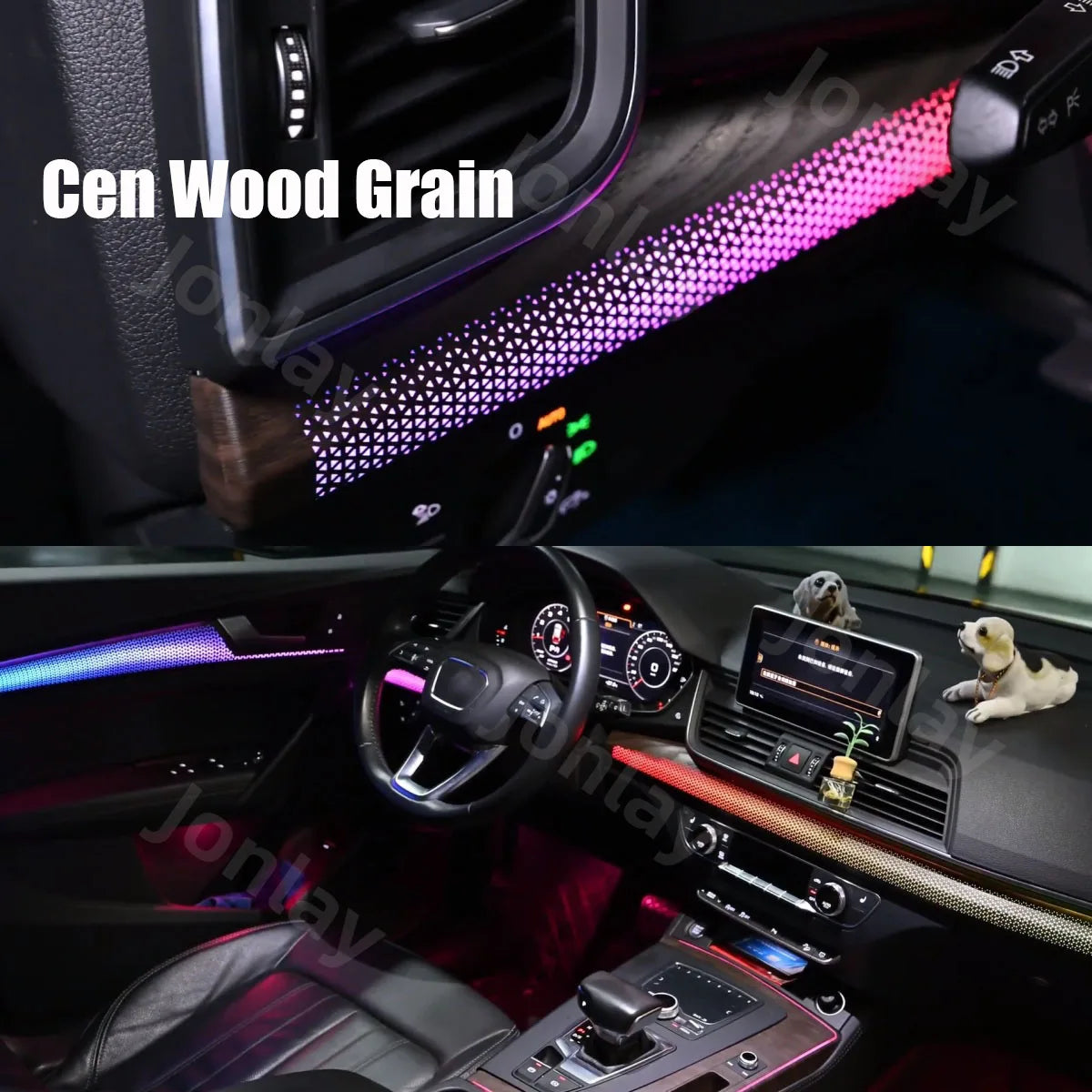 For Audi Q5 2018-2025 Ambient Light Interior Atmosphere Trim