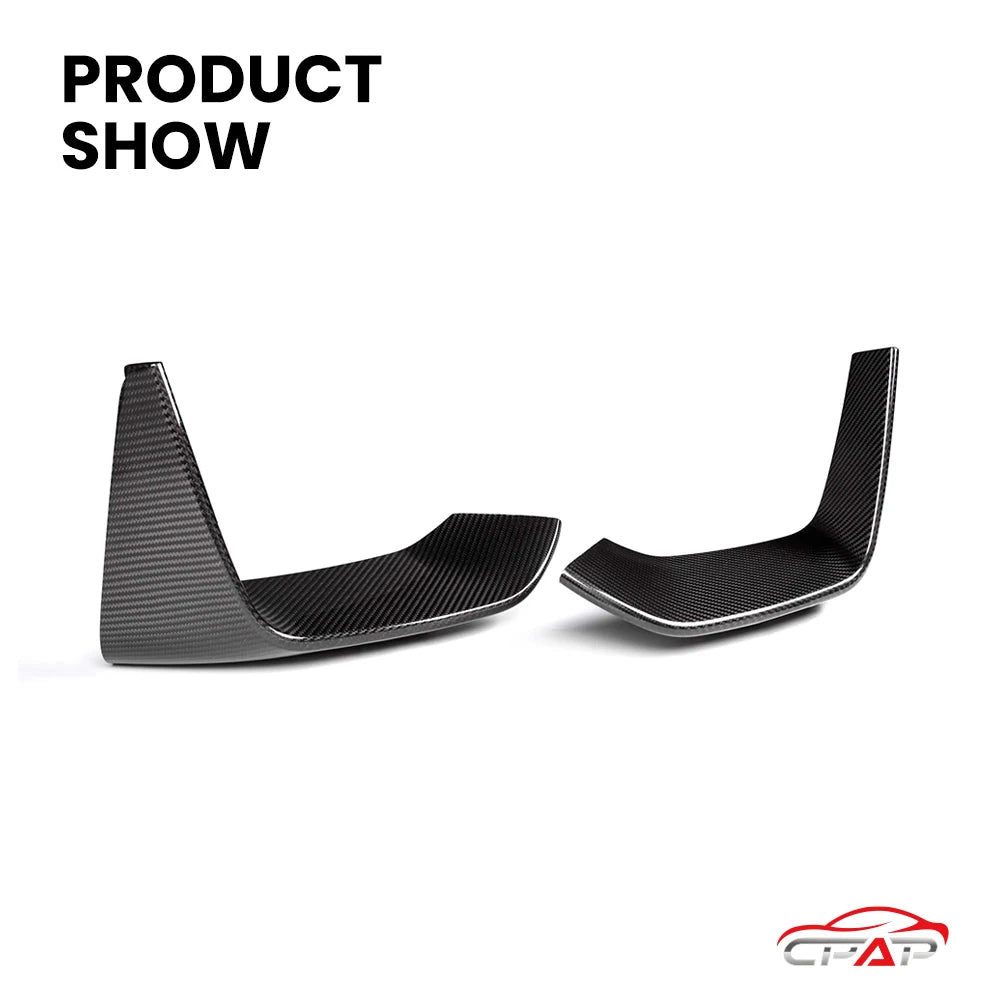 For BMW M3 F80 M4 F82 Real Dry Carbon Fiber Front Splitter Cover