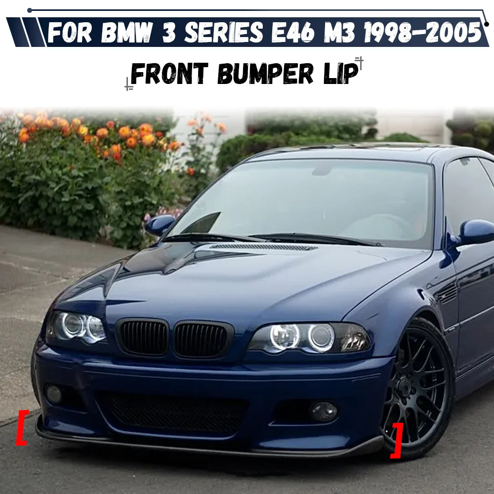 For BMW 3 Series E46 M3 1998-2005 Front Bumper Lip Splitter