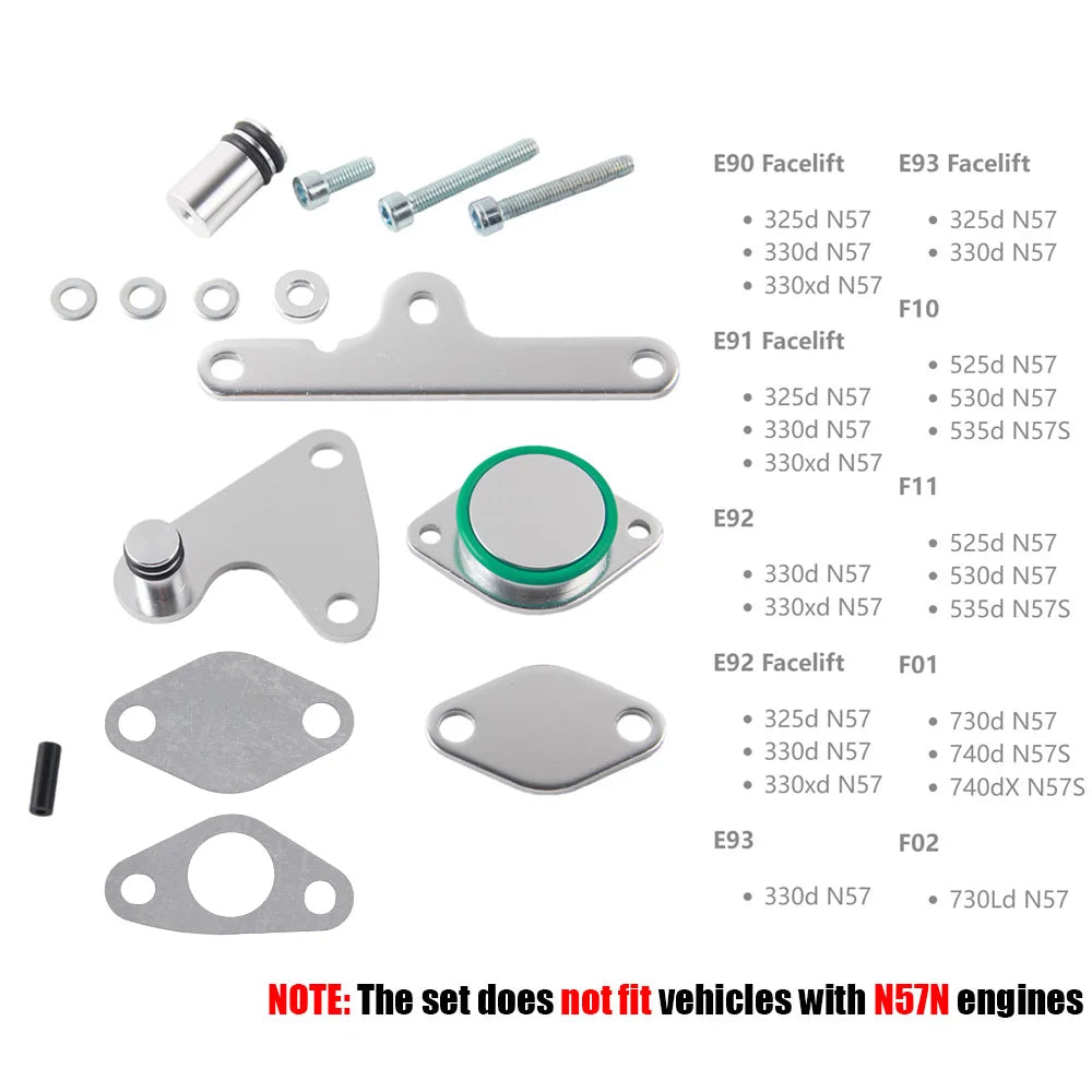 For BMW 525D 530D N57 N57S Diesel Engine Valve Aluminum Gasket